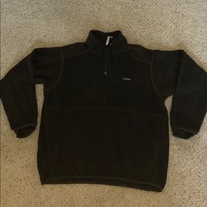 Brown Patagonia Half Zip Fleece